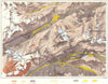 SWITZERLAND. Mount St Gothard c1885 old antique vintage map plan chart