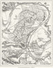 FRANCE. St Germain-en-Laye, sketch map c1885 old antique plan chart