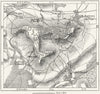 FRANCE. Laon, sketch map c1885 old antique vintage plan chart