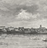 FRANCE. Peronne-sur-Somme c1885 old antique vintage print picture