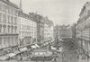 AUSTRIA. Vienne-Graben c1885 old antique vintage print picture