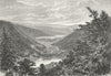 VOSGES. Retournemer Longemer, Schlucht c1885 old antique vintage print picture