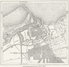 FRANCE. Calais, sketch map c1885 old antique vintage plan chart