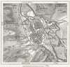FRANCE. Nancy, sketch map c1885 old antique vintage plan chart