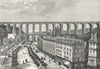 BRITTANY. Viaduct of Morlaix c1885 old antique vintage print picture