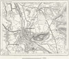 AUSTRIA. Salzburg, sketch map c1885 old antique vintage plan chart