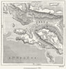 CROATIA. Ombla, Gravosa & Dubrovnik, sketch map c1885 old antique chart