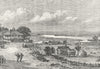 CROATIA. A Military Frontier c1885 old antique vintage print picture