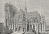 GERMANY. Cathedral of Cologne in 1875 c1885 old antique vintage print picture