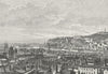 FRANCE. Lyon & Croix-Rousse c1885 old antique vintage print picture