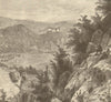 HUNGARY. Sachsenstein, Szaszko, Schemnitz c1885 old antique print picture