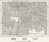 HUNGARY. Jews in & Galicia, sketch map c1885 old antique plan chart