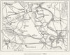 GERMANY. Crefeld area, sketch map c1885 old antique vintage plan chart