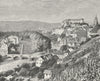 GERMANY. Tubingen c1885 old antique vintage print picture