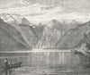 GERMANY. Konigsee c1885 old antique vintage print picture