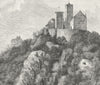 GERMANY. Wartburg c1885 old antique vintage print picture