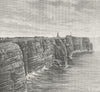 GERMANY. Heligoland c1885 old antique vintage print picture