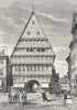 GERMANY. Brewers House at Hildesheim c1885 old antique vintage print picture