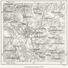 GERMANY. Leipzig, sketch map c1885 old antique vintage plan chart
