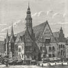 POLAND. Town hall of Wrocław c1885 old antique vintage print picture