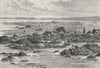 ROMANIA. Iron Gate, below Orsova c1885 old antique vintage print picture