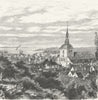 GERMANY. Flensburg c1885 old antique vintage print picture