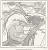 NAMUR. Confluence Meuse Sambre, sketch map c1885 old antique plan chart