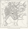 LUXEMBOURG. Luxemburg, sketch map c1885 old antique vintage plan chart
