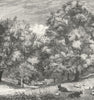 ENGLAND. An English Homestead c1885 old antique vintage print picture