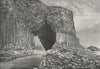 SCOTLAND. Fingal's cave, Isle of Staffa c1885 old antique print picture