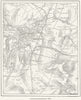 CAMBS. Cambridge, sketch map c1885 old antique vintage plan chart