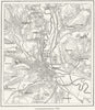 LEICS. Derby, sketch map c1885 old antique vintage plan chart