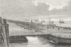 LIVERPOOL. Landing-Stage c1885 old antique vintage print picture