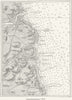 DURHAM. Coast Sunderland Tyne, sketch map c1885 old antique plan chart