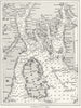 SCOTLAND. Firth of Clyde, sketch map c1885 old antique vintage plan chart