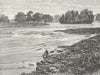 IRELAND. Falls of Doonass, Castleconnell c1885 old antique print picture