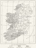 IRELAND. Linguistic, sketch map c1885 old antique vintage plan chart