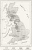 IRELAND. Irish Gt Britain Ravenstein, sketch map c1885 old antique chart