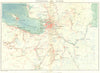RUSSIA. St Petersburg & area c1885 old antique vintage map plan chart