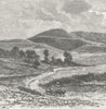 DENMARK. Himmelbjerget c1885 old antique vintage print picture