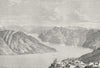NORWAY. Lyster-Fiord, North branch of Sognefjord c1885 old antique print