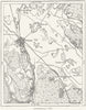 SWEDEN. Uppsala, sketch map c1885 old antique vintage plan chart