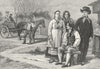 FINLAND. Types & Costumes in c1885 old antique vintage print picture