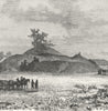 UKRAINE. Chorna Mogila-Kurgan, Chernihiv c1885 old antique print picture