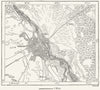 POLAND. Warsaw, sketch map c1885 old antique vintage plan chart