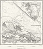 RUSSIA. Kurgans Podgorodskoye, Yekaterinoslav c1885 old antique map plan chart