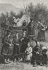 FINLAND. Types & Costumes in Lapland c1885 old antique vintage print picture