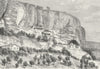 UKRAINE. Grottoes of Djoufout-Kaleh c1885 old antique vintage print picture