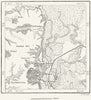 RUSSIA. Poltava, sketch map c1885 old antique vintage plan chart