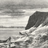 ARCTIC. View Matochkin Shar, Novaya Zemlya c1885 old antique print picture